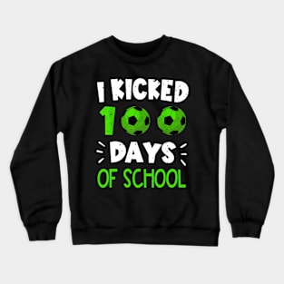 I Tackled 100 Days of School Football 100th Day Teacher Crewneck Sweatshirt